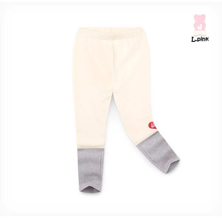 韓國 Jelispoon - (聯名款)彩虹熊長版內搭套裝-粉X米