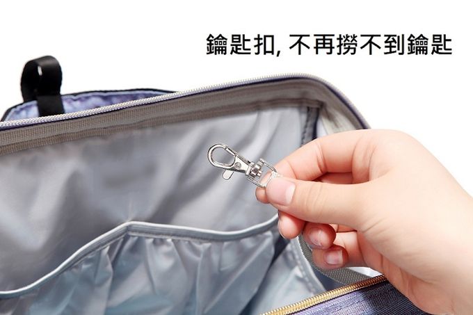 Heine 海恩 - WIN-182多功能媽媽包 後背包 防潑水背包 流行女包 育兒包 待產包-經典灰