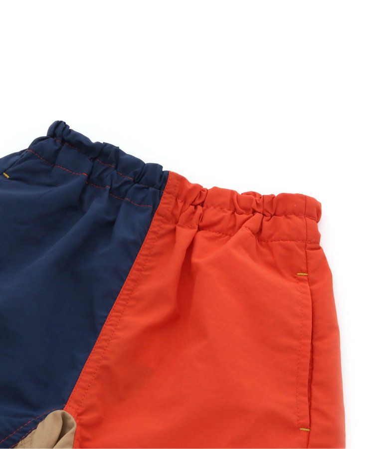 日本 BREEZE - 水陸二用百搭logo裝飾短褲-寶石綠