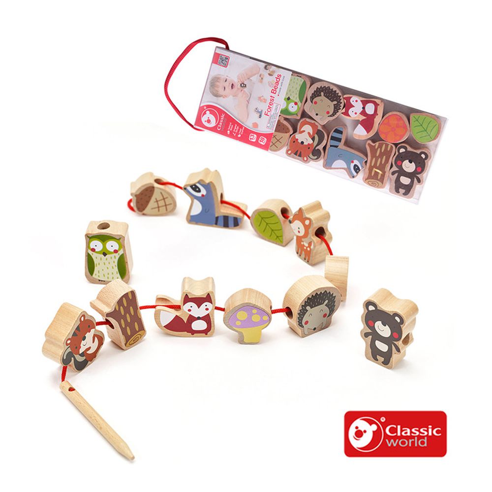 幼兒木製串珠-森林款《3634》