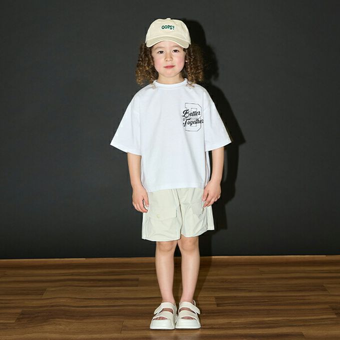 日本 b-ROOM - 美式休閒印花短袖上衣-白