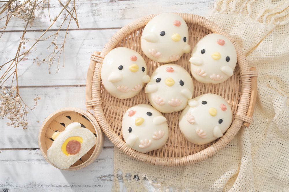 老甜媽手工饅頭 - 限量組-草莓起司包6入+德國香腸起司包6入+馬卡龍一口小饅頭-400g