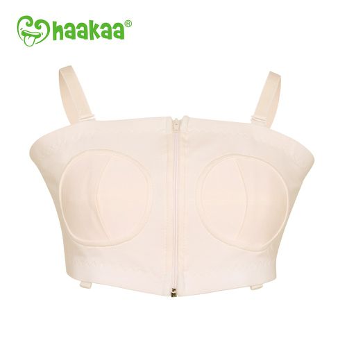 免手持親餵集/擠乳輔助哺乳內衣-膚色