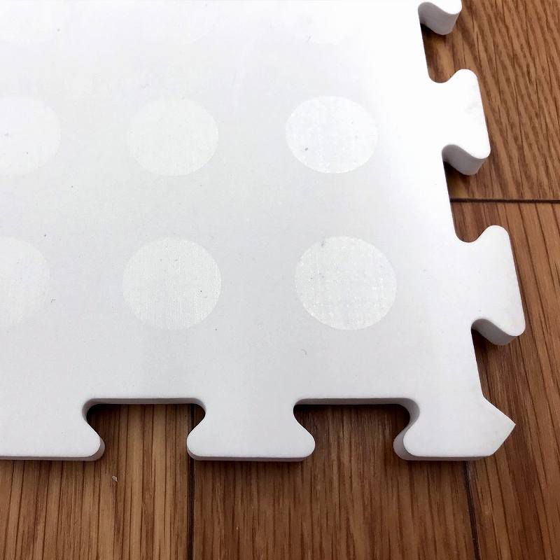 akachan honpo - 雙面不易滑巧拼地墊 30×30cm×9片-灰色-9片入（約）寬30×長30×厚度1cm