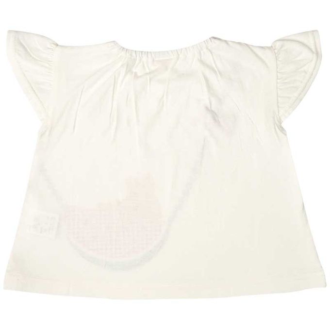 akachan honpo - 短袖T恤-印花-象牙白色