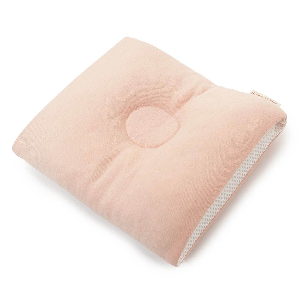【Baby Pillow】輕便型透氣授乳臂枕-蜜桃粉 (S (約長18 x寬18 x高6cm))