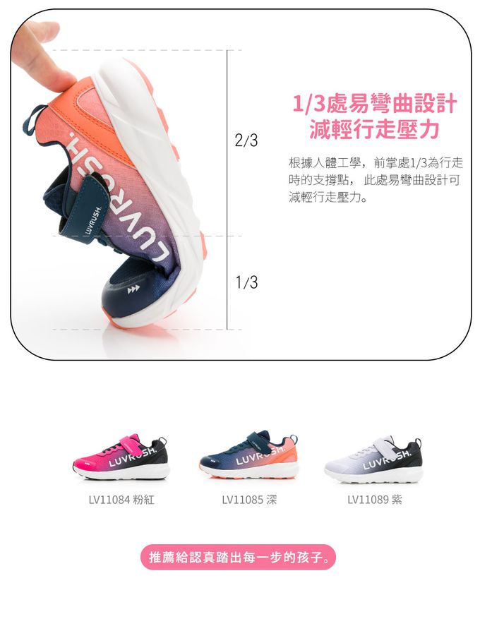 Moonstar日本月星 - LIGHT FOAM 2E競速運動鞋(中大童段)-運動鞋-深藍