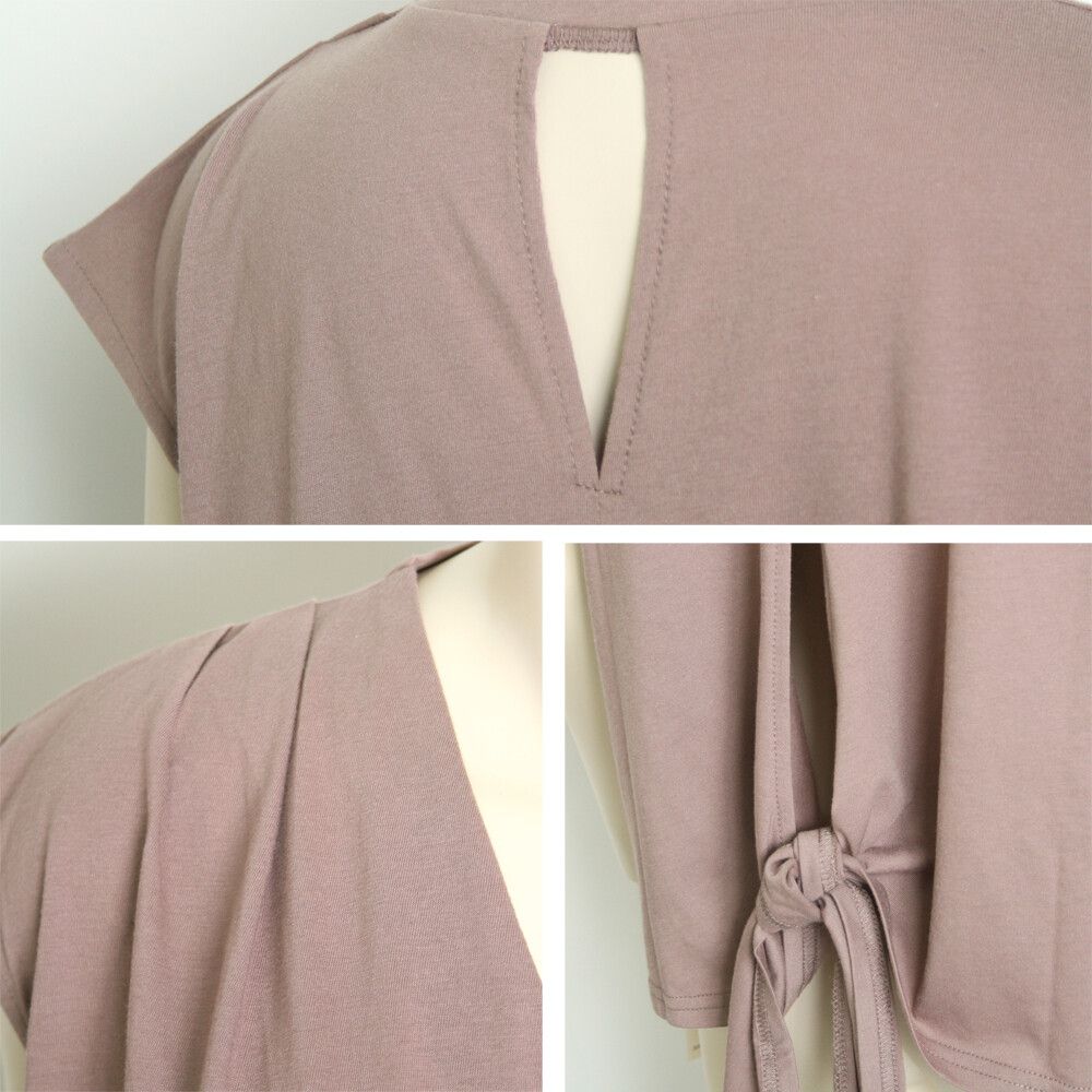 日本女裝代購 - 2way 碎花V領洋裝/罩衫外套-綠 (M(Free size))