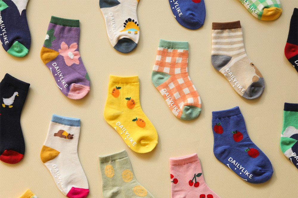 韓國 Daily Like - 兒童襪子/中筒襪6入組-4
