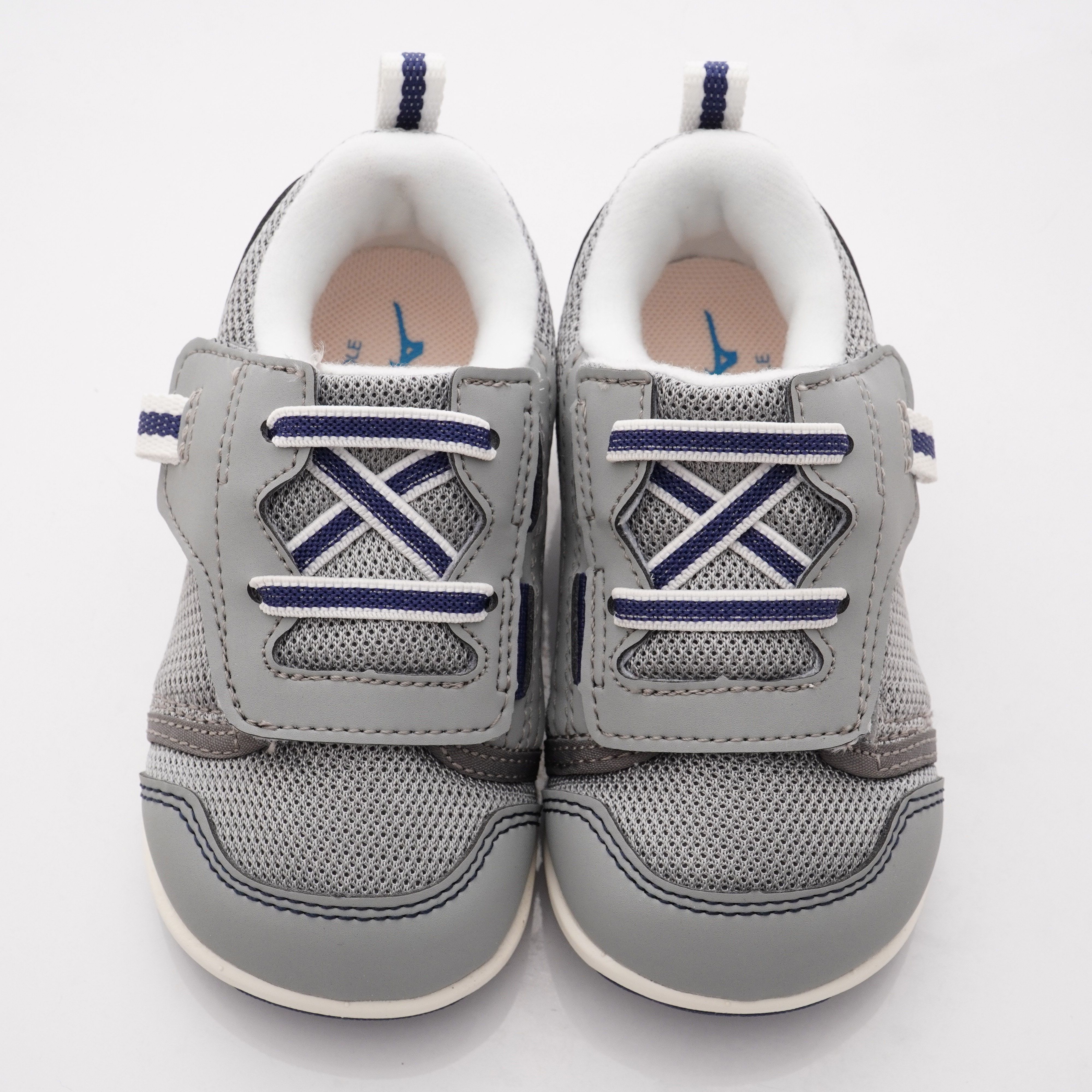 MIZUNO 美津濃 - 超輕量大絆帶機能鞋款(寶寶段)-灰