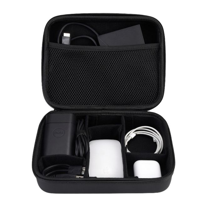 Heine 海恩 - Jokitech 旅用3C線材收納盒 電腦周邊配件收納包 手機充電器筆電周邊收納包-黑色