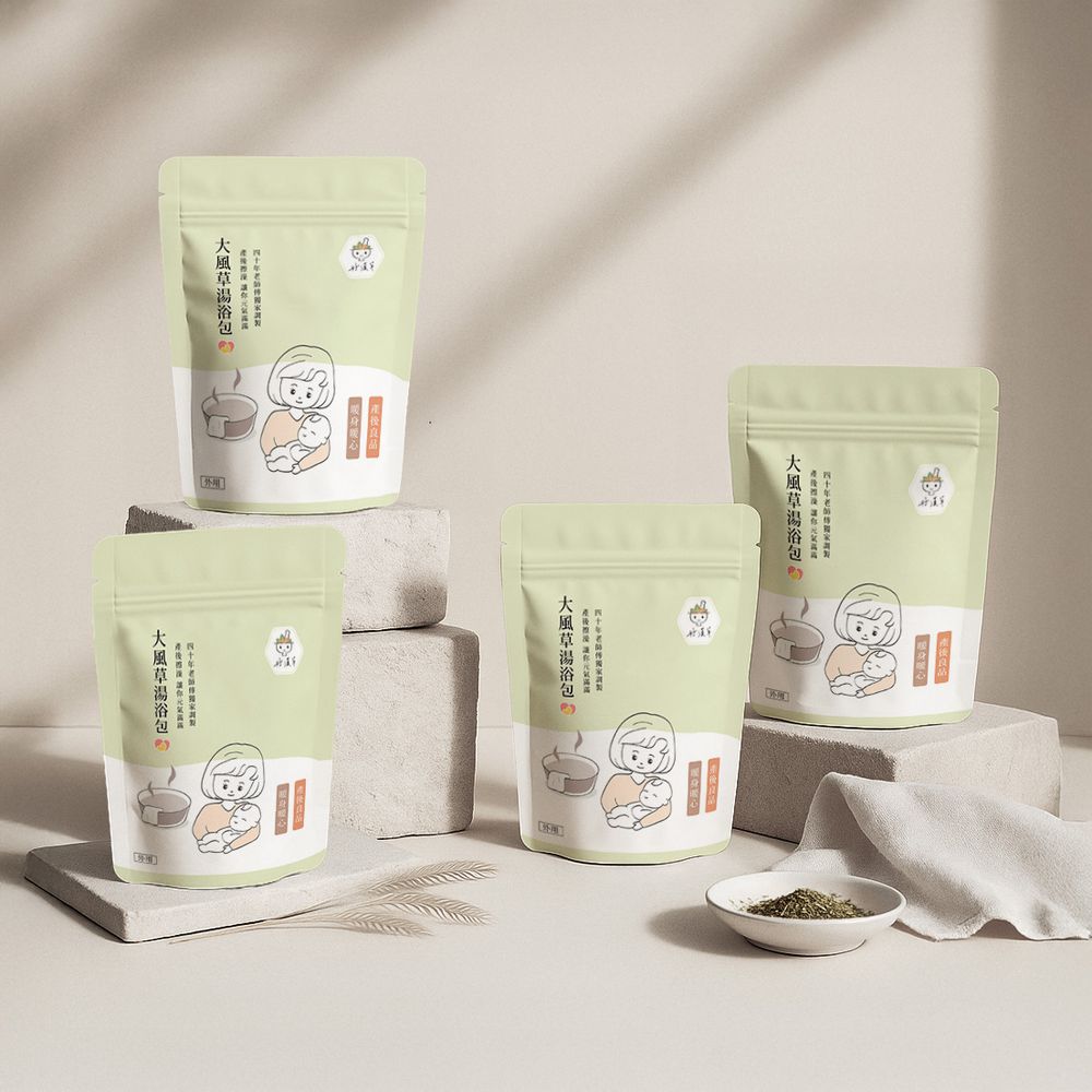 大風草湯浴擦澡包 4袋28入