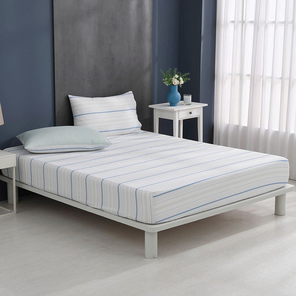 雙人加大床包枕套組 100%精梳棉 純棉-艾普斯