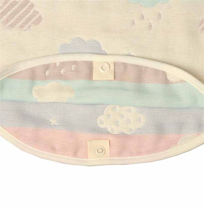 akachan honpo - 0歲起即可使用6層棉紗防踢被-象牙白色 (80cm)