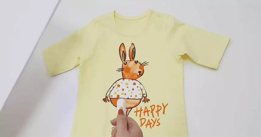 韓國 Mellisse - 韓製莫代爾涼感7分袖家居服-黃色兔兔