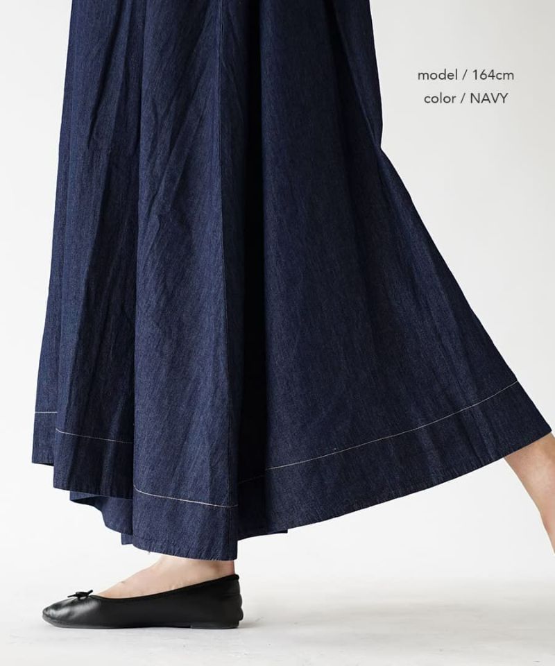 日本 zootie - 透氣丹寧V領無袖洋裝/背心裙-靛藍