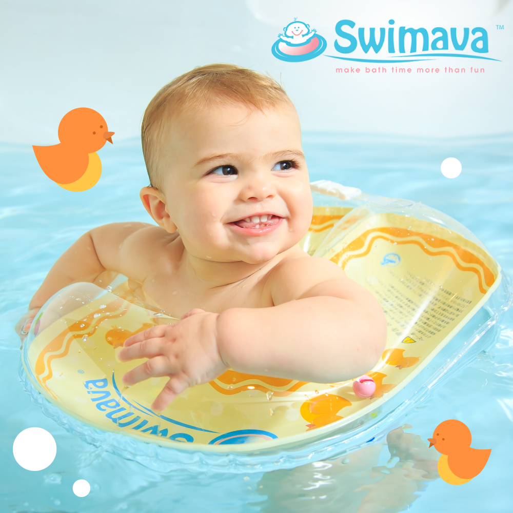 全球熱銷【Swimava】兒童臂圈泳圈｜新生兒脖圈水池