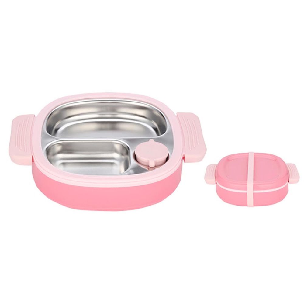 英國 BERZ - 注水保溫餐盤-粉色
