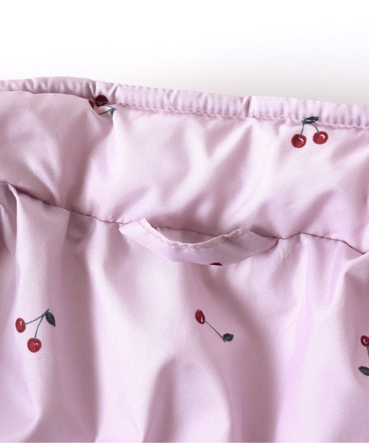 日本 apres les cours - 珍珠光澤正反2WAY鋪棉外套(可機洗)-彩色幾何-橘棕