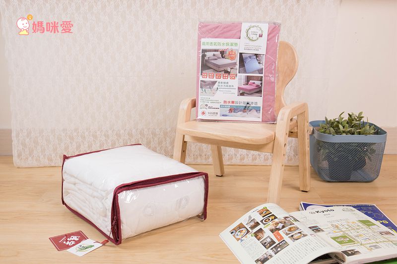 鴻宇HONGYEW - 竹棉針織防螨防水床包式保潔墊-粉 (單人尺寸)