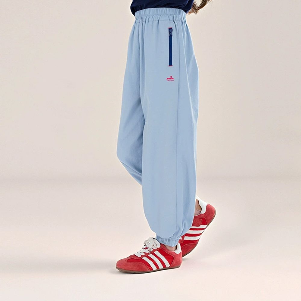 UPF50+輕量透氣防蚊褲-撞色拉鍊-藍色