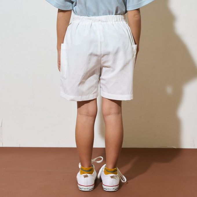 日本 b-ROOM - 時尚搭配口袋短褲(4分丈)-格子-翠綠