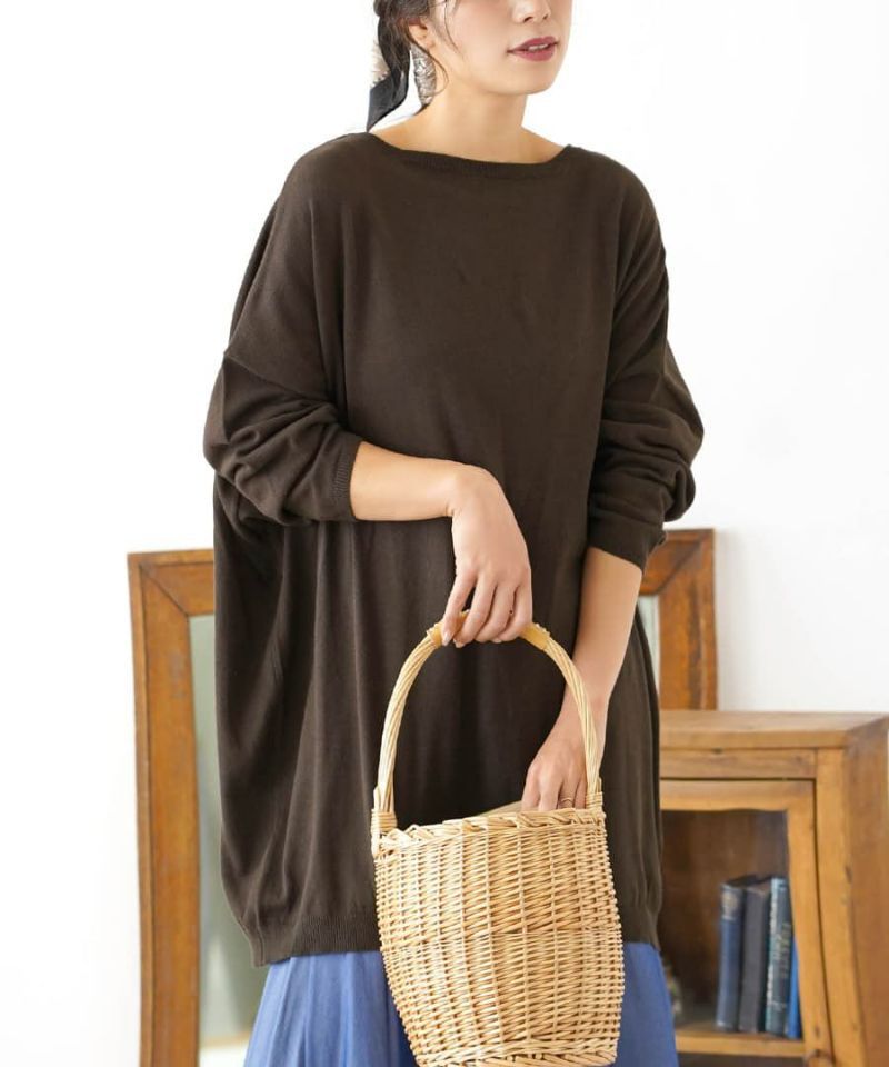 日本 zootie - 純棉薄針織飛鼠長袖上衣-蜜桃