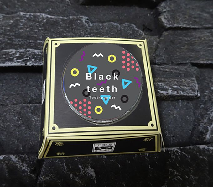 日本神戶製藥 - 丁子屋喜左衛門 強效潔牙粉-幾何圖騰(黑)