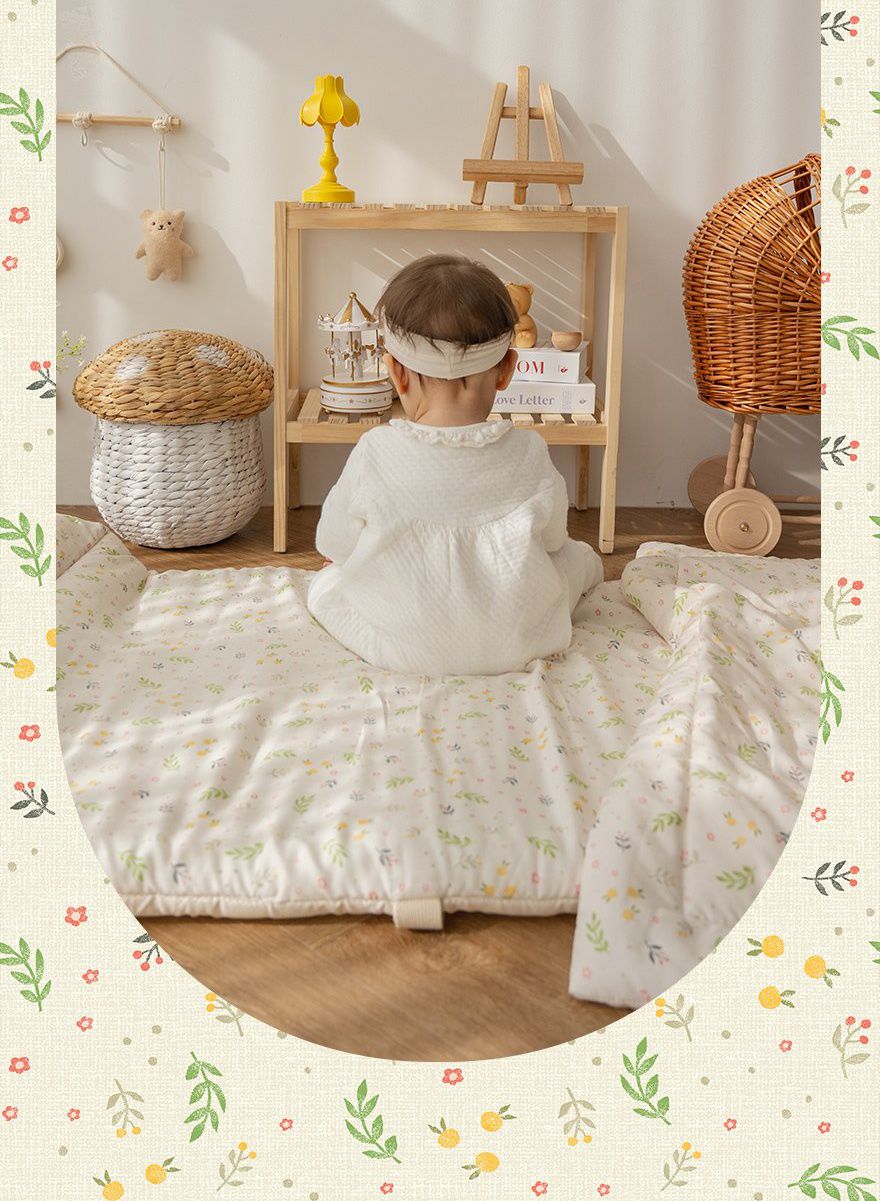 韓國 Formongde - 莫代爾5cm厚墊雙面用睡袋/寢具(附防水收納袋)-香草花園-*此款售完不補