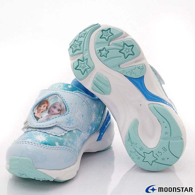 Moonstar日本月星 - 月星冰雪聯名機能童鞋-DNC13119淺藍(中小童段)-機能運動鞋-淺藍