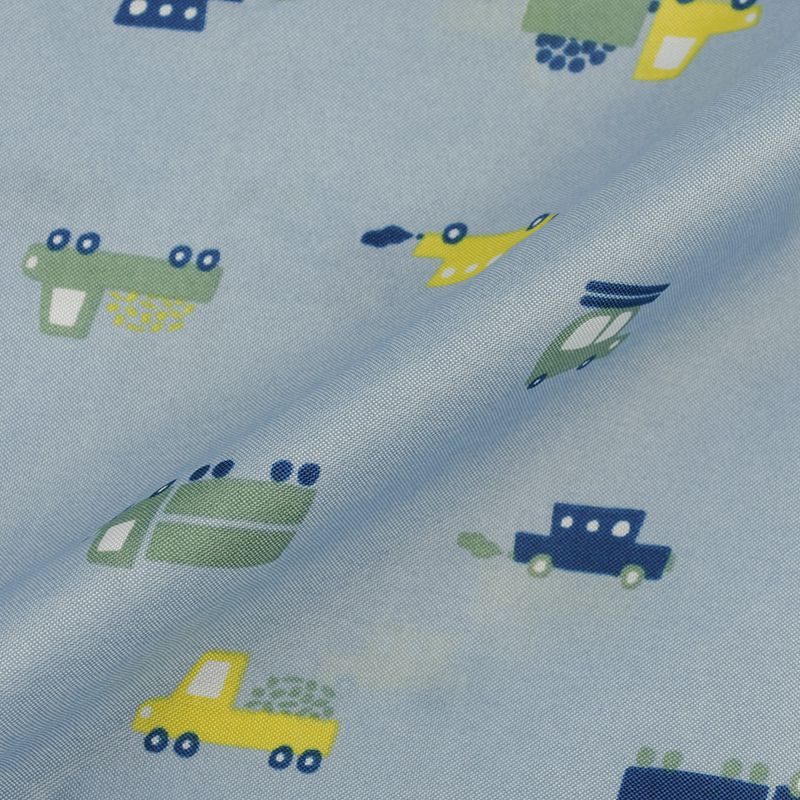 akachan honpo - 短斗篷式雨衣-汽車-淺藍色 (80~95cm)