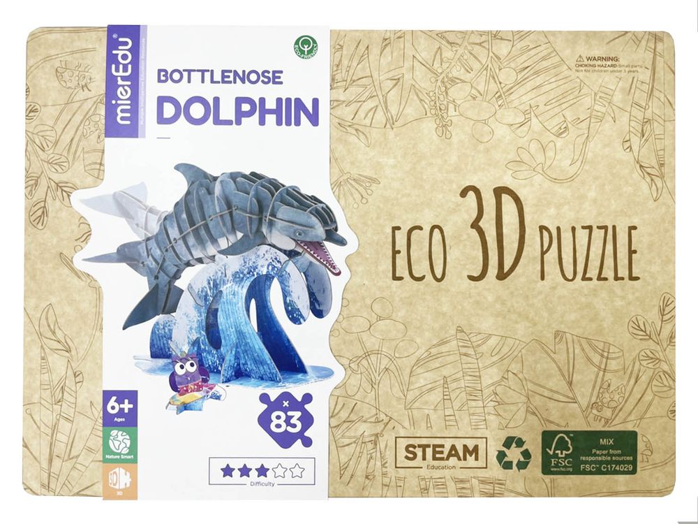 ECO 3D立體拼圖-瓶鼻海豚 ME4223E