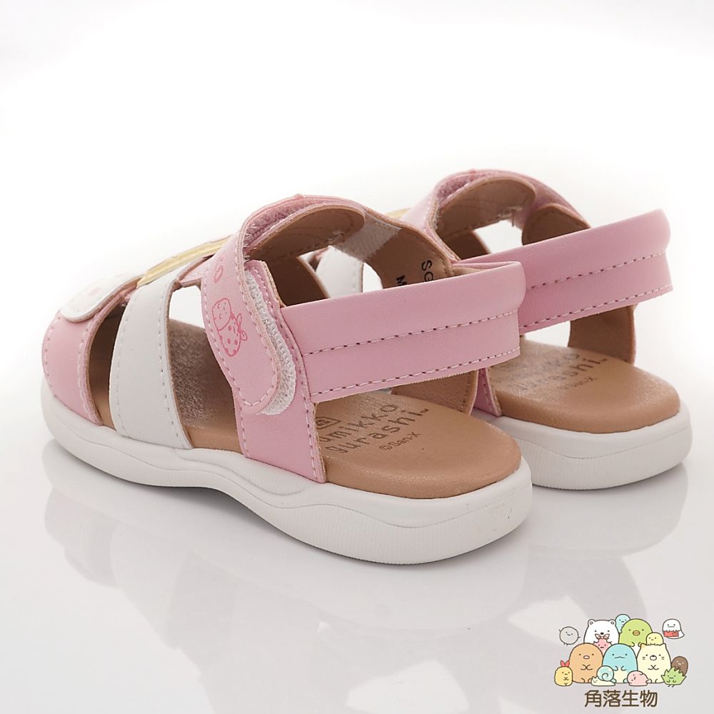 角落生物 - 台灣製角落小夥伴寶寶涼鞋(寶寶段)-白粉