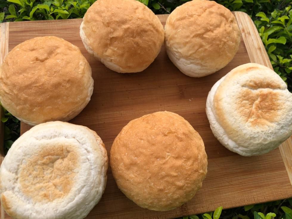 熱樂煎 - 英式超大顆圓形法國麵包(純手工製作/蛋奶素)-約80g/包