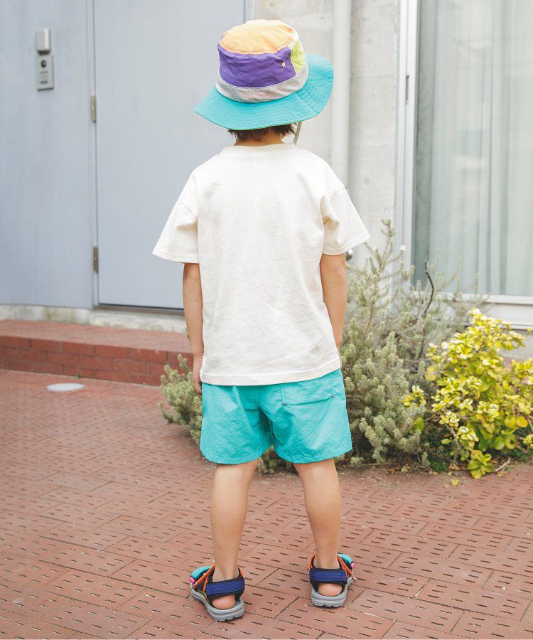 日本 BREEZE - 水陸二用百搭logo裝飾短褲-寶石綠