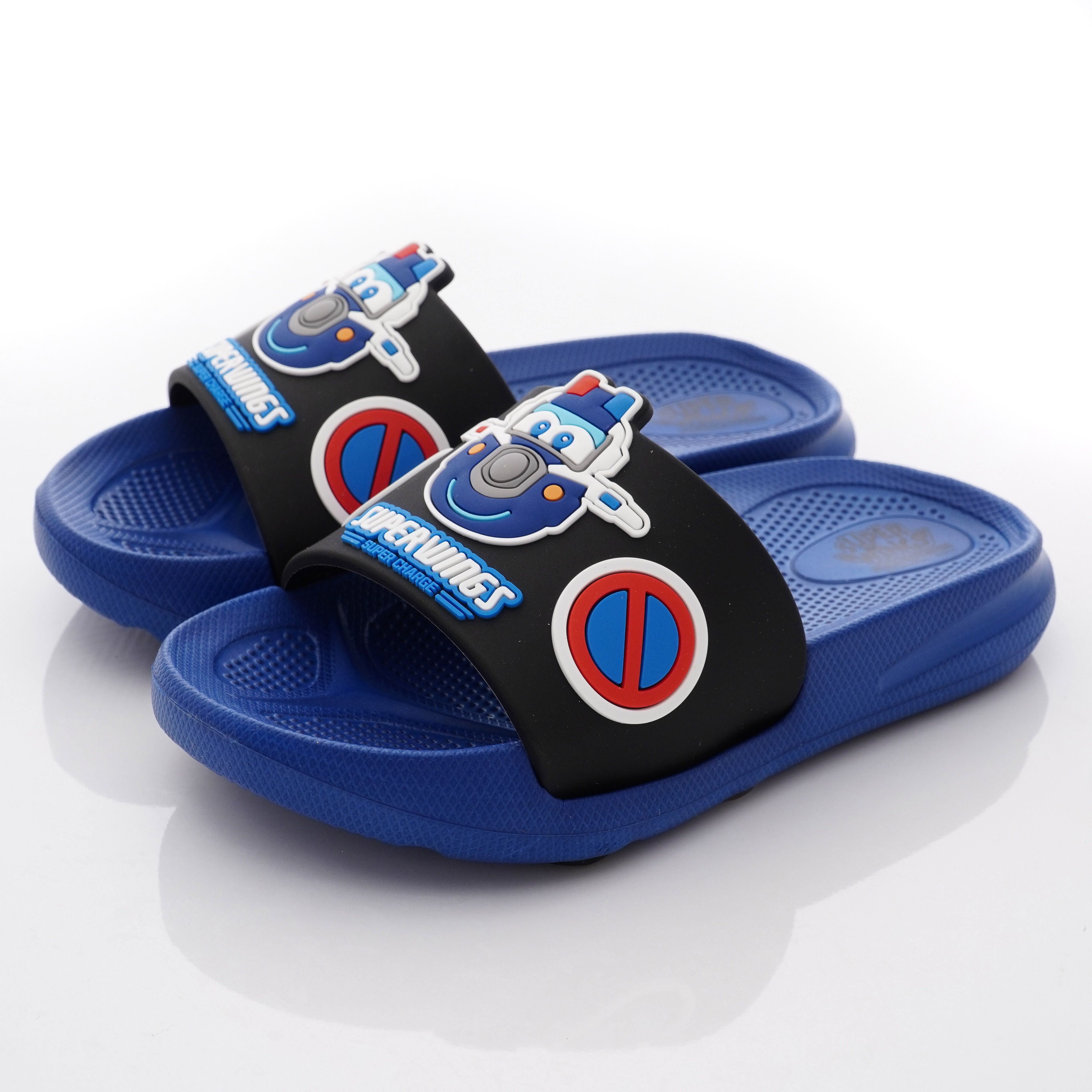 Super Wings - 卡通童鞋-保羅輕量拖鞋款(中小童段)-深藍