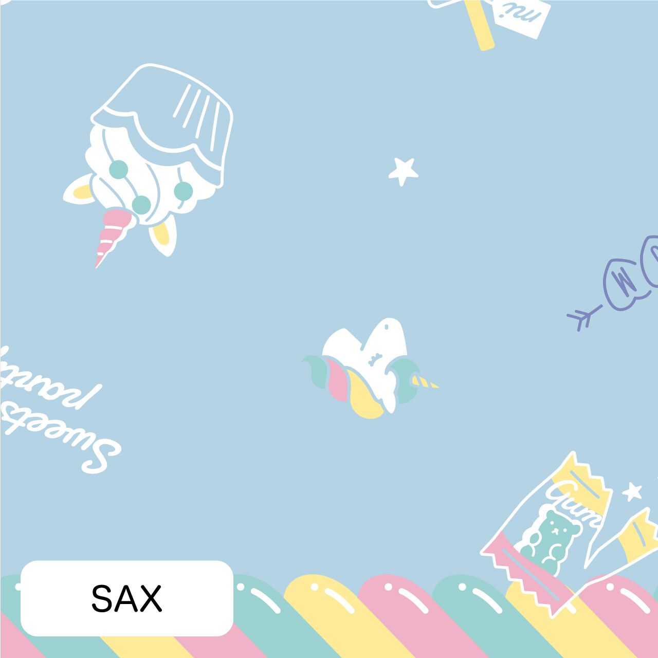 日本中谷 - 透明窗設計兒童雨傘/直傘-獨角獸甜點-粉紫 (50cm(身高115-125cm))