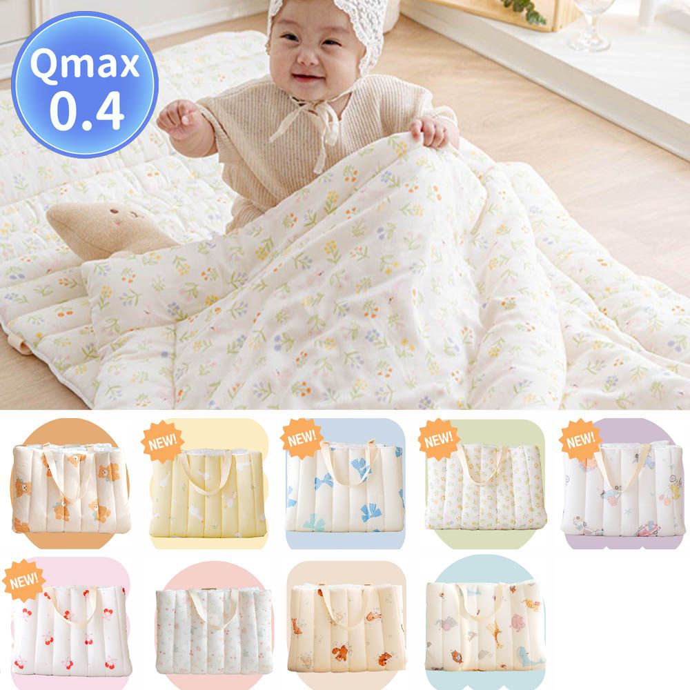 極致柔軟天絲莫代爾雙面涼感4cm厚墊睡袋組-繽紛小花園