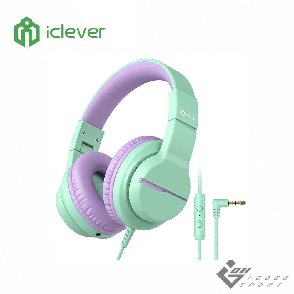 iClever - HS19 兒童耳機-綠色