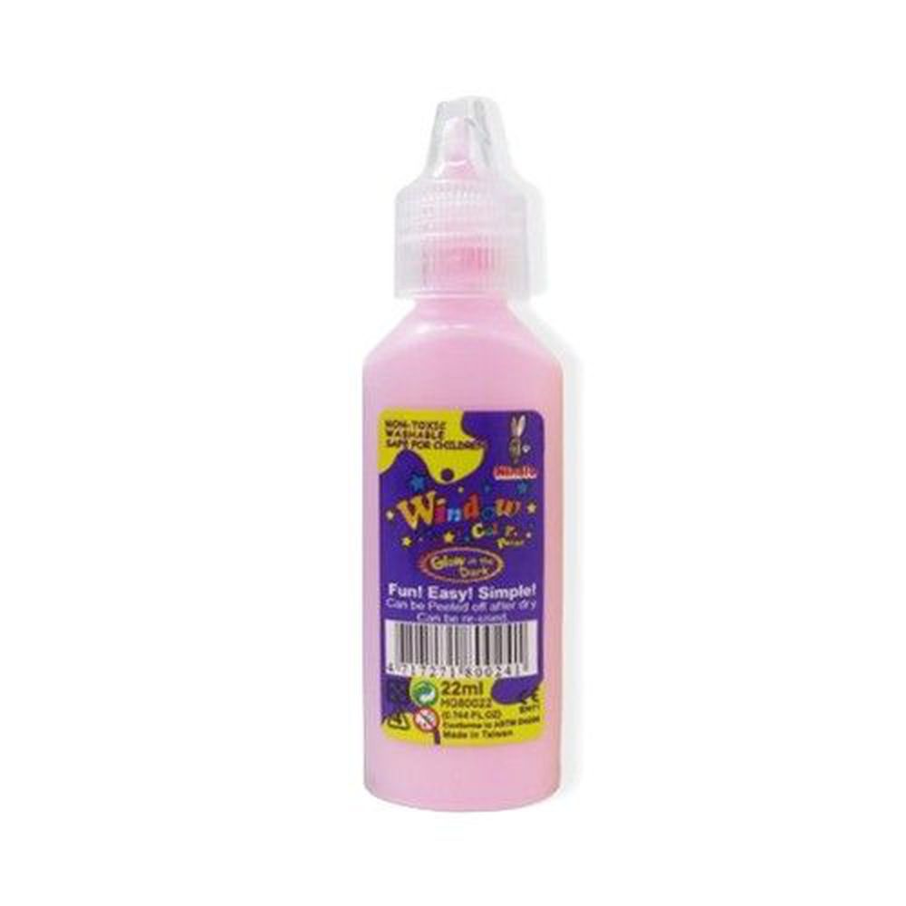 愛玩色創意館 - 彩繪玻璃貼單支顏料-夜光02-22 ml