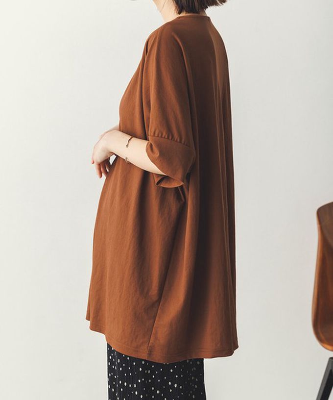 日本 Sans Souci 34+ - 接觸涼感 鑰匙領五分袖上衣-黑