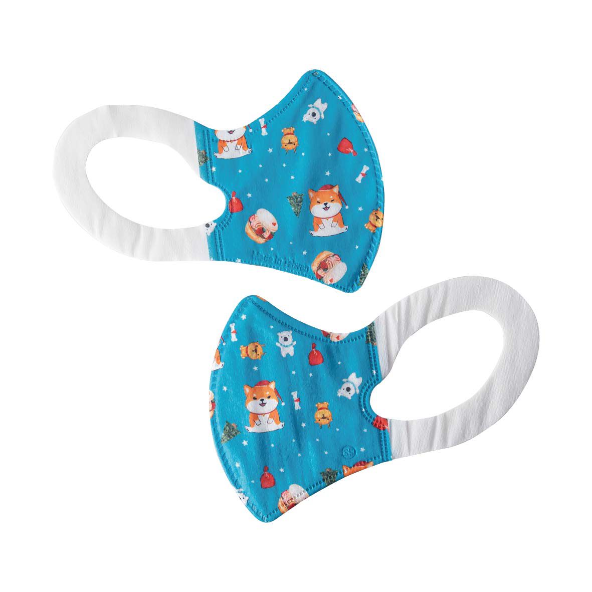 YSH 益勝軒 - 幼幼/兒童醫療級3D立體口罩/台灣製-派對旺旺 (14.5x10cm-建議1-4歲)-30入/盒(未滅菌)單片包裝