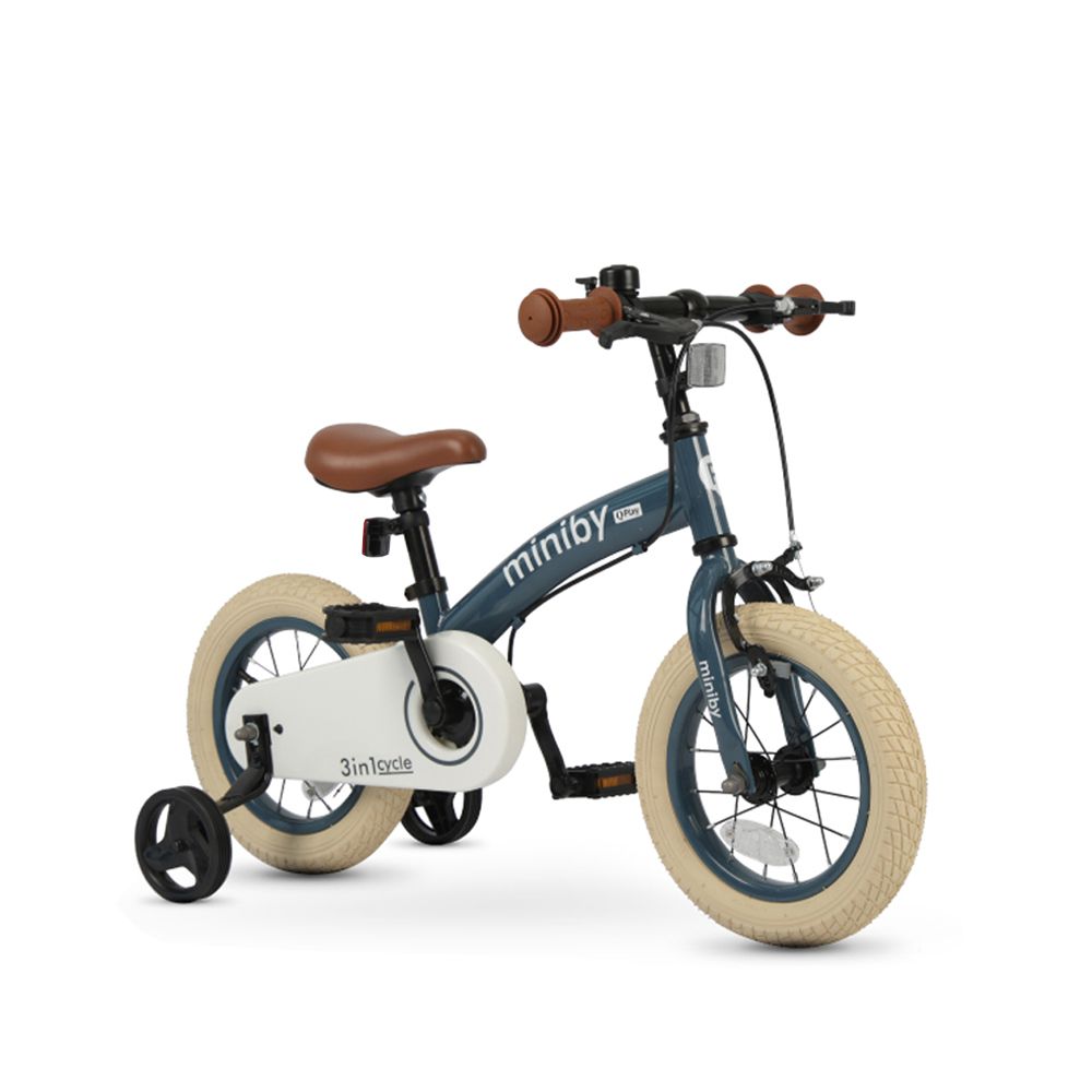 Miniby多功能兒童自行車12吋-藍