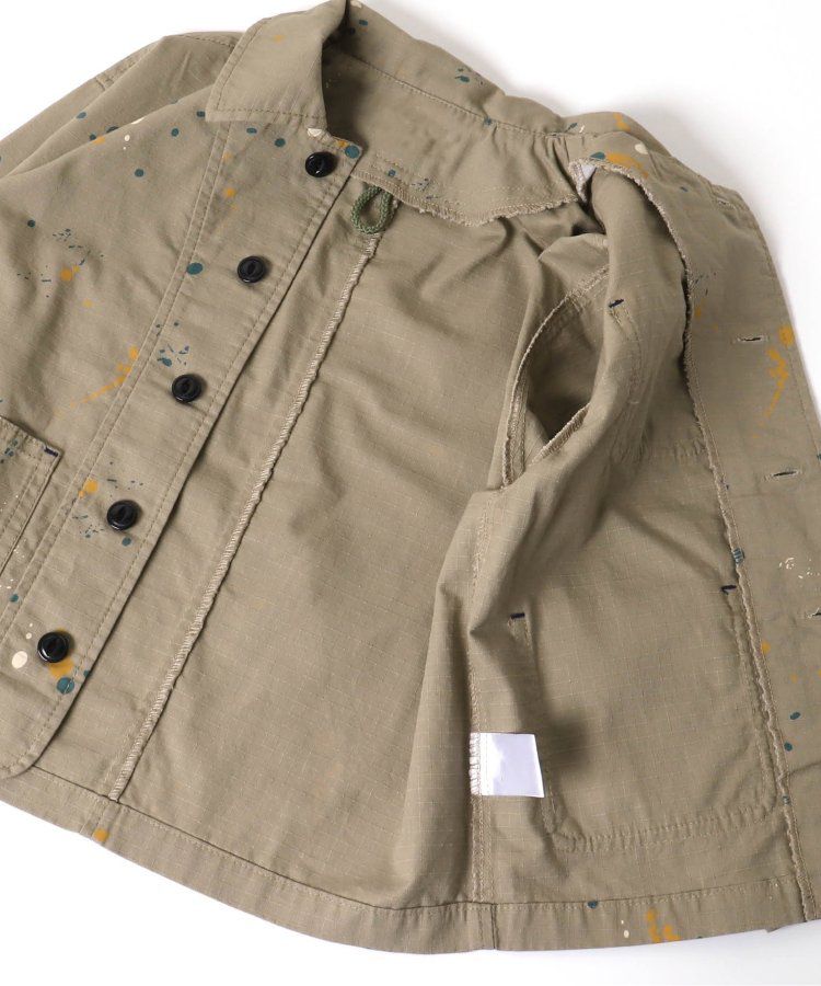 日本 BREEZE - 美式帥氣翻領夾克/薄外套-格紋-黑白