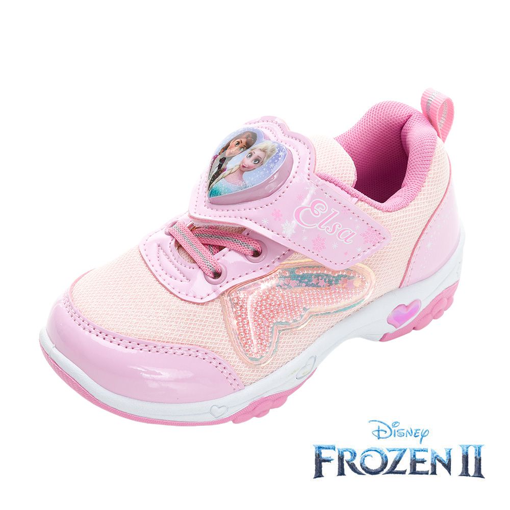 迪士尼Disney - 冰雪奇緣  童鞋 電燈運動鞋 FOKX37803-柔軟舒適4D鞋墊-粉紅-(中大童段)
