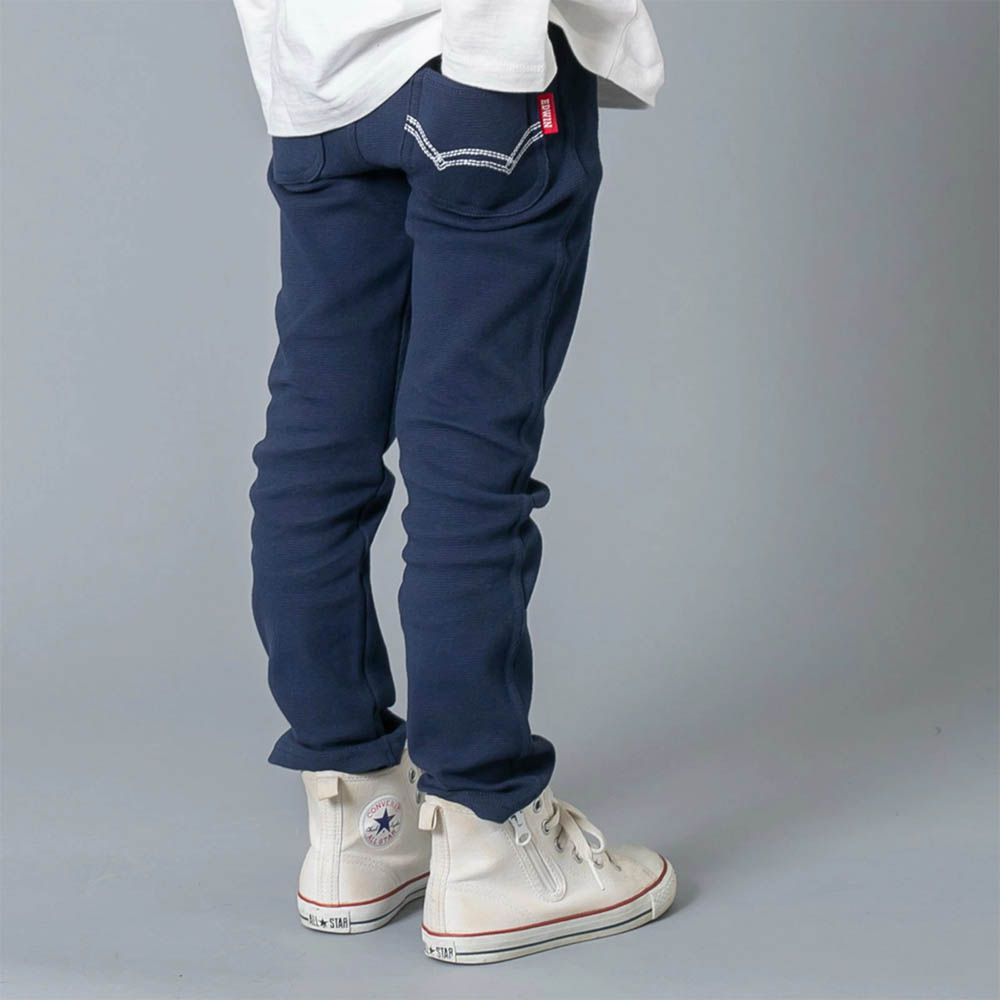 EDWIN聯名 超彈性伸縮長褲-海軍藍