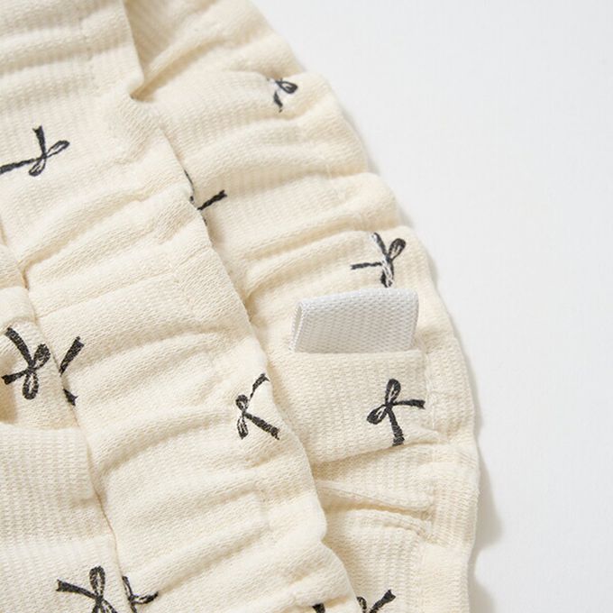 日本 Lycee mine - 彈力合身緞帶裝飾長褲-淺藍