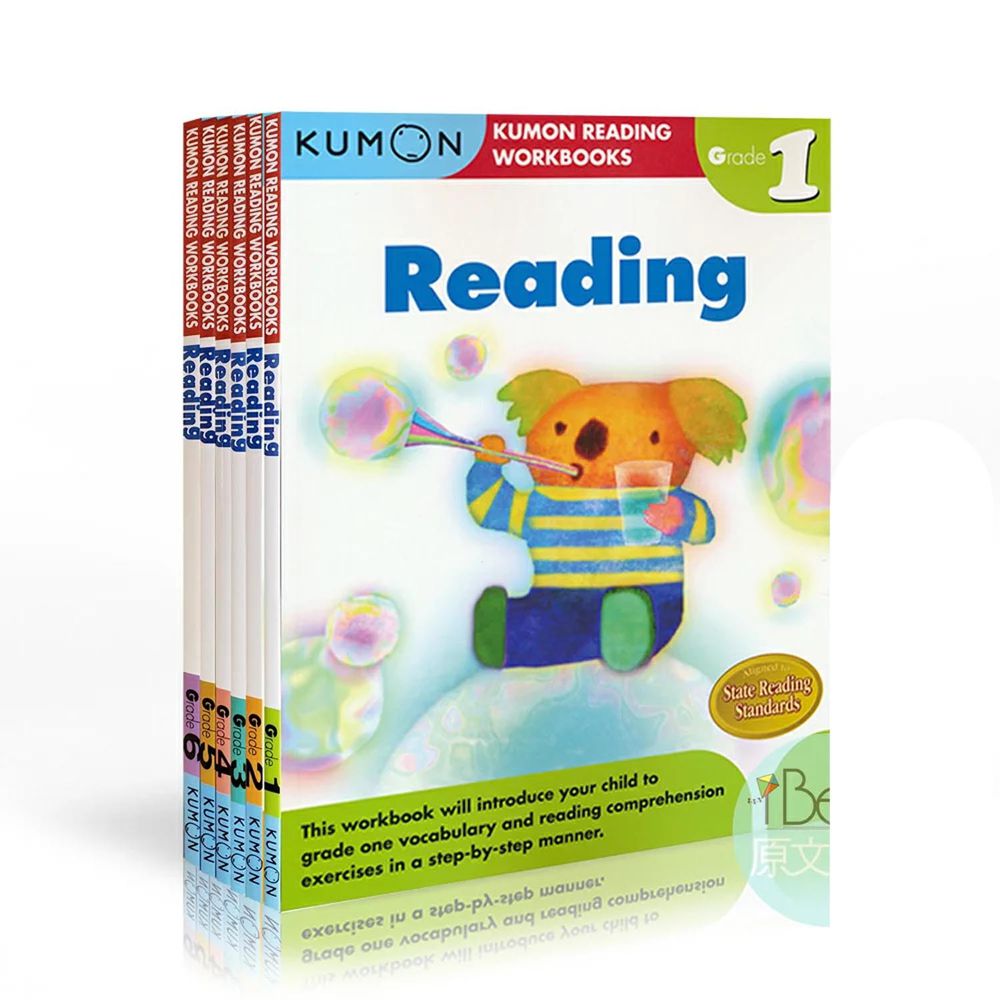 Kumon Reading Workbooks 6 Books 功文思維專業教材