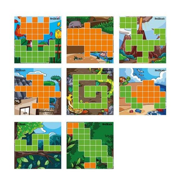 互動型益智積木❤【韓國AniBlock AR積木】❤結合俄羅斯方塊＋七巧板＋AR技術☞孩子越玩越聰明