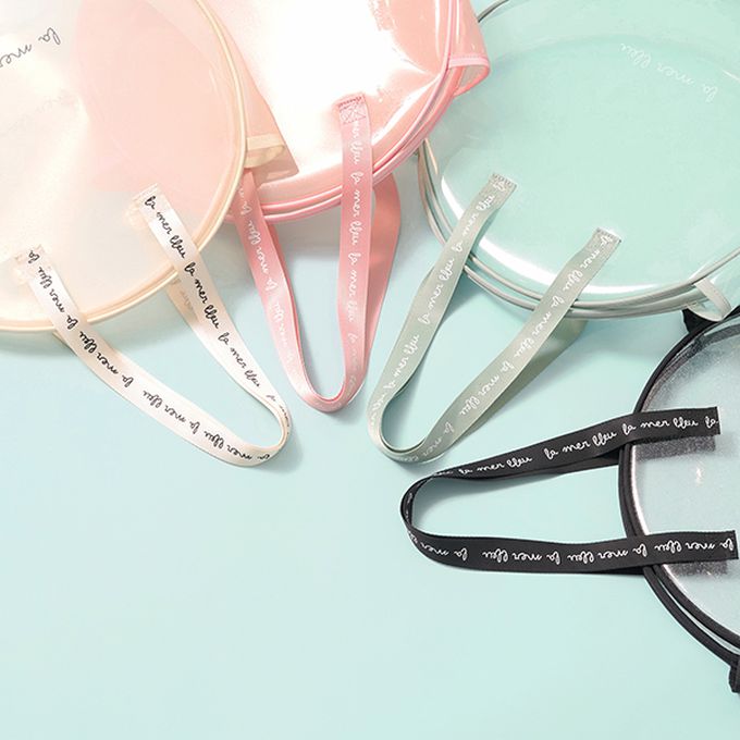 日本 Lycee mine - 微閃亮圓形透明玩水/游泳包-薄荷綠 (F)